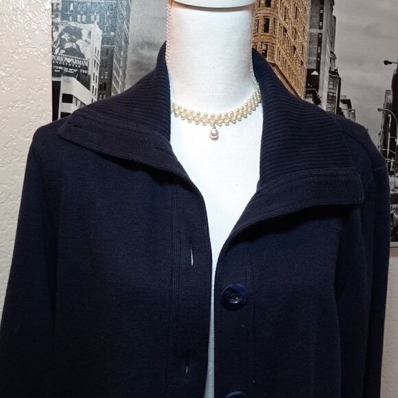 Karen Scott Sweater dark-blue for women size L - Picture 2 of 11